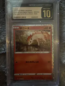 CGC PRISTINE 10 Ponyta 004/032 Pokemon Japanese Holo TCG Classic Collection - Image 1