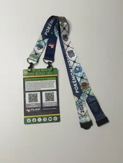 Pokemon 2025 North America International Champ NAIC Competitor Badge & Lanyard - Image 2