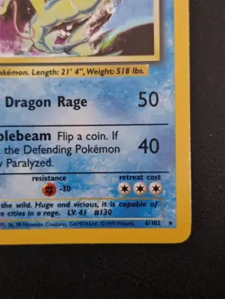 Pokemon Gyarados Base Set N.6 English Version NO 1st Edition - Image 4