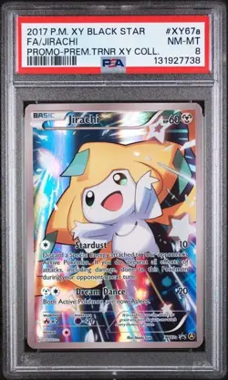 PSA 8 NM-MT Jirachi Black Star Promo XY Collection Full Art Holo Pokemon XY67a - Image 1