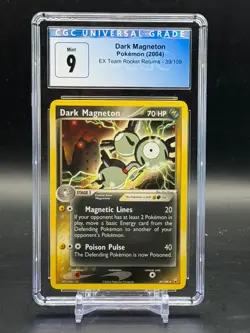 CGC 9 Mint Dark Magneton EX Team Rocket Returns Uncommon Pokemon 39/109 - Image 1