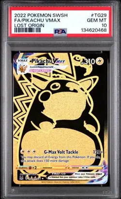 PSA 10 GEM MINT Pikachu VMAX Lost Origin Full Art Holo 2022 Pokemon TG29 - Image 1