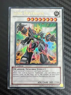 Yugioh Junk Destroyer 5DS3-EN039 Ultra Rare 1st Ed LP - Image 1