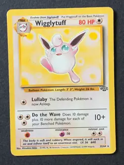 Wigglytuff 32/64 jungle set non holo Rare Vintage Wotc Pokemon Card - Image 1