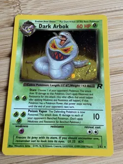 Dark Arbok 2/82 Team Rocket Holo Rare - Vintage Pokemon Card - WOTC - Image 1