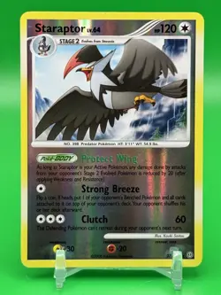 Staraptor 27/100 D&P Stormfront Reverse Holo Rare Pokemon Card Free Ship F3 NM - Image 1
