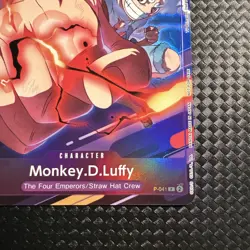 Monkey.D.Luffy (BANDAI CARD GAMES Fest 23-24) P-041 English Promo Emotion - Image 5