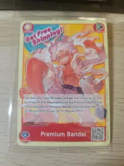 ONE PIECE CARD GAME MONKEY.D.LUFFY PREMIUM BANDAI CARD GAMES FEST 23-24 ENGLISH - Image 1