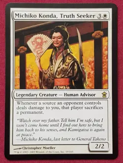 Magic The Gathering SAVIORS OF KAMIGAWA MICHIKO KONDA TRUTH SEEKER card MTG - Image 1