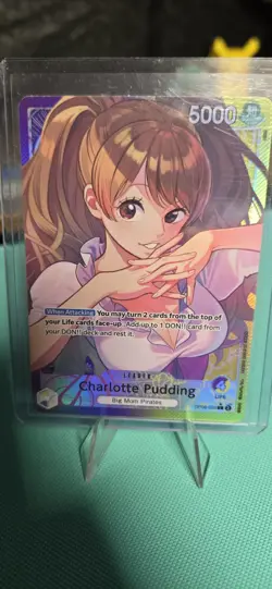 Charlotte Pudding (Alt Art) OP08-058 L Two Legends ONE PIECE Card Game Japanese - Image 1