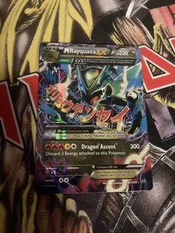 Pokemon Mega Rayquaza EX Holo Card 61/108 Roaring Skies - Image 3