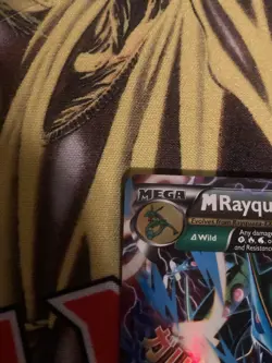 Pokemon Mega Rayquaza EX Holo Card 61/108 Roaring Skies - Image 4