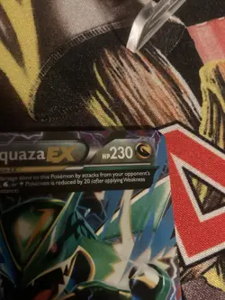 Pokemon Mega Rayquaza EX Holo Card 61/108 Roaring Skies - Image 5