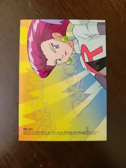 NM! (X1 DMG) Topps Pokemon Series 3 Complete Puzzle Card Set P01 - P06 Blue - Image 4