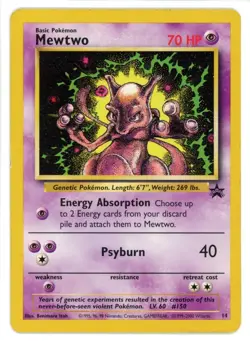 Mewtwo 14 Black Star Promo Pokemon Card - Image 1