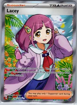 Lacey 166/142 SV07: Stellar Crown - Pokemon Card - NM - Image 1