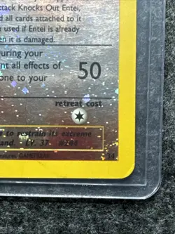 Pokemon 2001 Entei Black Star Promo #34 Reverse Holo Movie Card - Image 4