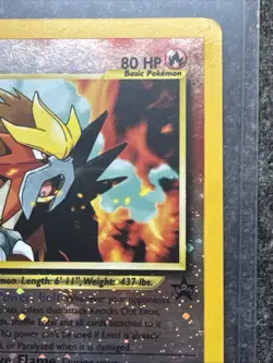 Pokemon 2001 Entei Black Star Promo #34 Reverse Holo Movie Card - Image 5