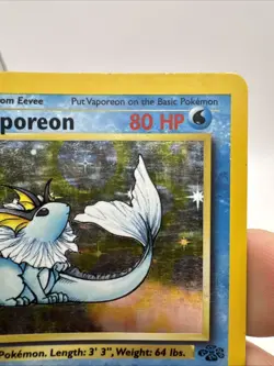 Vaporeon 12/64 Jungle Unlimited Holo Rare WoTC Pokemon Trading Card Game 1999 MP - Image 4