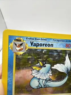 Vaporeon 12/64 Jungle Unlimited Holo Rare WoTC Pokemon Trading Card Game 1999 MP - Image 5