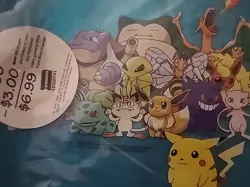 New 1999 BLOCKBUSTER - POKEMON - Clear Blue Trading Card 3-Ring Zipper Binder - Image 4