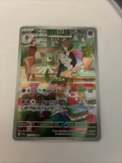 Pokemon TCG Kirlia Scarlet & Violet Base Set Holo Illustration Rare Card 212/198 - Image 3