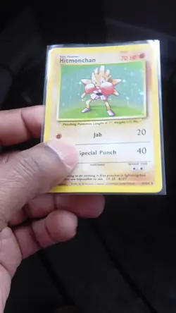 Hitmonchan 7/102 Base Set Holo 1999 WOTC Pokemon Card - Image 2