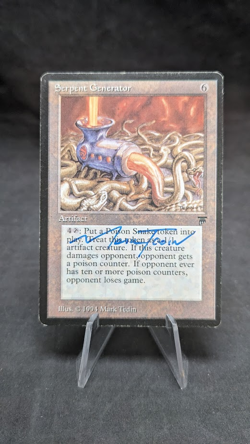 Serpent Generator- MTG Magic the Gathering -Legends- Signed by Mark Tedin - MP - Image 1