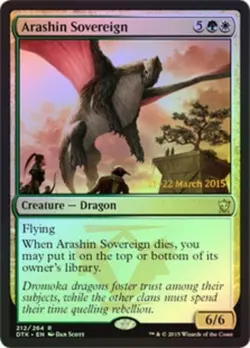 1x Arashin Sovereign - Foil - Prerelease Promo NM-Mint, English Prerelease Promo - Image 1
