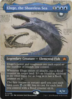 Eluge, the Shoreless Sea (Borderless) M Bloomburrow 288 - LP MTG - Image 1