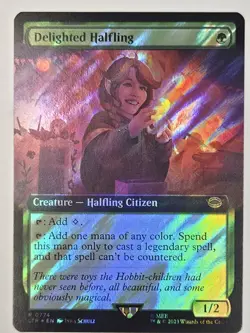 Delighted Halfling (Extended Art) (Surge Foil) Universes Beyond: the Lord of the - Image 1
