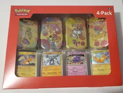 POKEMON Sams Club 4-PACK mini tins! Brand New! - Image 1