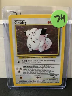 Pokemon TCG Clefairy 005/102 - Base Set Holo - - Image 3