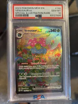 2023 Pokemon 151 SV Venusaur ex Special Illustration Rare 198/165 PSA 10 - Image 1
