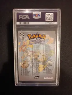 💎 PSA 9 TOPPS POKEMON TV CHECKLIST MINT 9 PSA TOPS PIKACHU BULBASAUR MEOWTH 💎 - Image 2