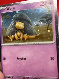 Pokemon - Scarlet & Violet 151 - Abra 063/165 - Cosmos “Mew” Swirl Holo NM - Image 1