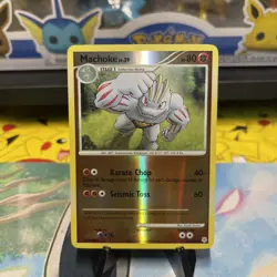 Pokemon MACHOKE 53/130 Reverse Holo (2007 Diamond and Pearl) LP/Light Play - Image 1