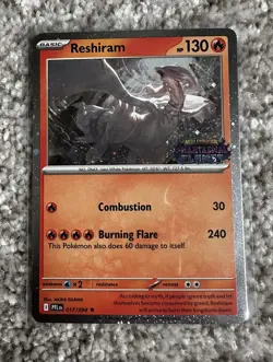 Pokemon TCG Mega Evolutions Phantasmal Flames Reshiram Stamped Promo - Image 1