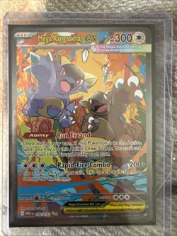 Pokemon TCG Mega Kangaskhan EX 182/132 Holo Rare ME01 Mega Evolution - Image 1