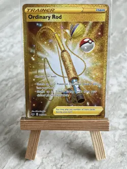 Pokemon TCG Ordinary Rod (Secret) 215/202 Swsh01: Sword & Shield (English) - NM - Image 1