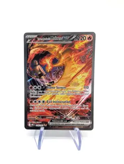 Pokemon TCG Team Rocket's Moltres EX Sir 229/182, Destined Rivals NM - Image 1