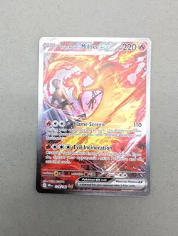 Pokemon TCG Team Rocket's Moltres EX Sir 229/182, Destined Rivals NM - Image 3