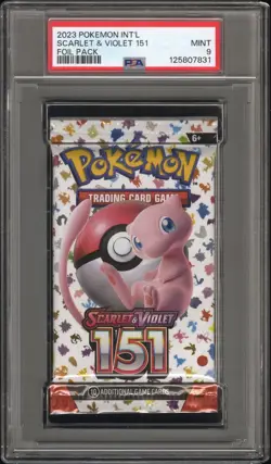 PSA 9 Mint Pokemon Scarlet & Violet 151 Sealed Foil Booster Pack English - Image 1