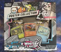 Pokemon TCG Black Bolt and White Flare Poster Collection New and Sealed - Image 1
