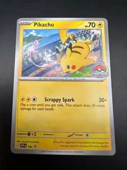 Pikachu Promo 2024 World Championships SVP EN 190 Pokemon Worlds - Image 1