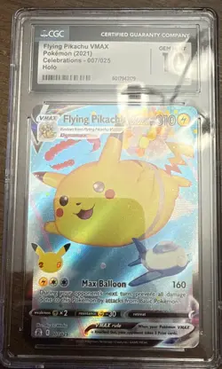 Flying Pikachu VMAX 007/025 Celebrations Holo CGC 10 Gem Mint Pokemon - Image 1