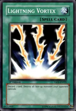 Lightning Vortex - 1st Edition YSDJ-EN029 - NM - YuGiOh - Image 1