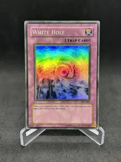 Yugioh White Hole TP1-005 Super Rare *Faded* NM - Image 1