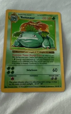 LOT OF TWO POKEMON CARDS...VENUSAUR & EeVee - Image 2