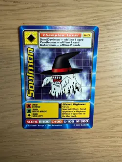 St-77 Soulmon Digimon Swedish Promo Card TCG Rare Digi-Battle Bandai NM/M - Image 3